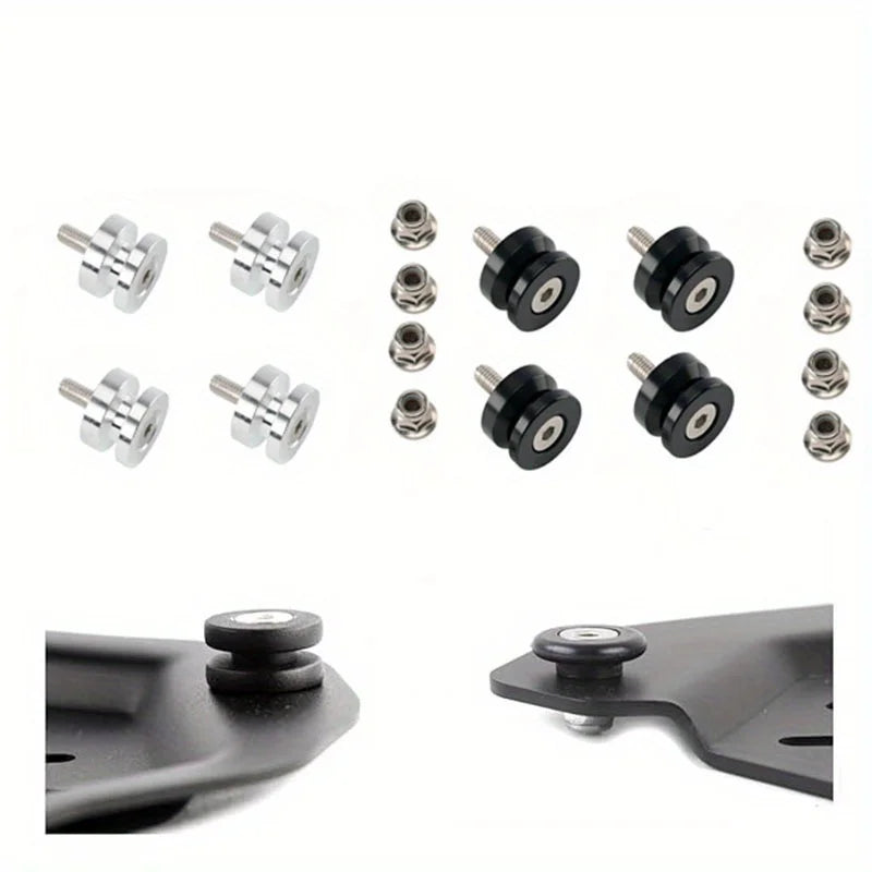4Pcs Motorcycle Top Rear Luggage Tool Box Case Trunk Bracket Bushing Pad Spacers Buckle Quick Fi - Automotive LED Light