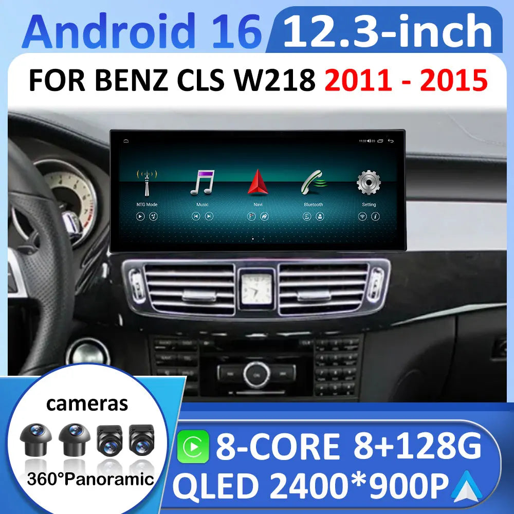 For BENZ CLS W218 2011 2012 - 2015 Car Multimedia Stereo Player Bluetooth Android 16 Syste | AUTOKITSHOP
