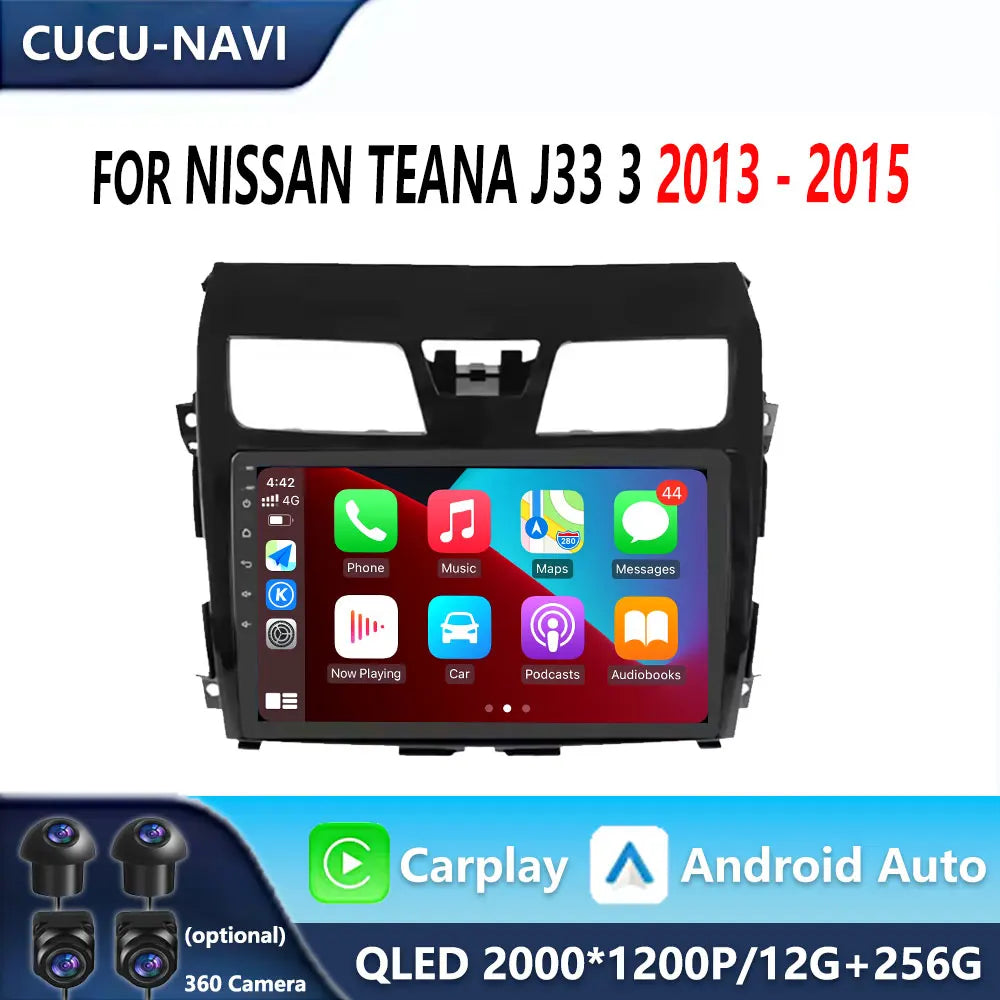 Android 16 Carplay Radio For Nissan ALTIMA TEANA 3 2013-2018 GPS Car Video Player Android  | AUTOKITSHOP