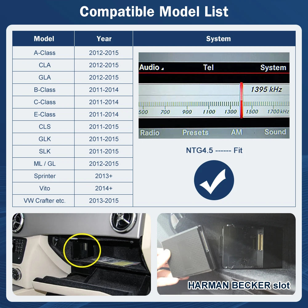 Plug & Play Wireless Carplay Decoder for Mercedes Benz SLK CLS C218 W218 NTG 4.5 2011-2015 | AUTOKITSHOP