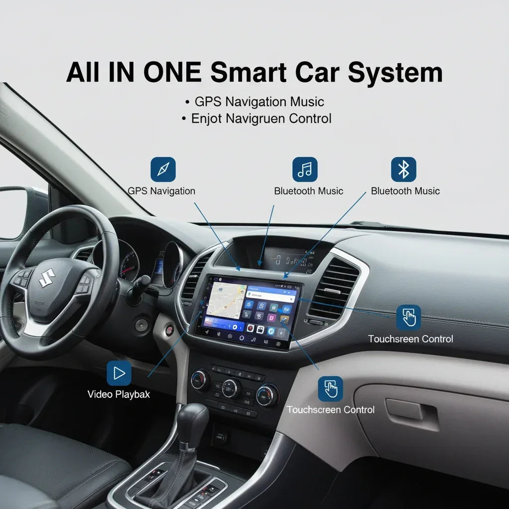 Android 16 For Fiat 500 2016-2019 Car Head Unit Multimedia Video Player GPS Navigation Rad