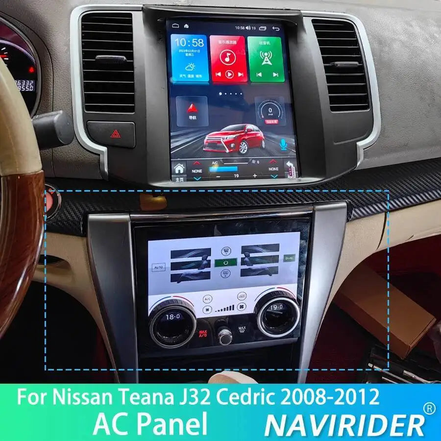 Climate Control Touch Screen For Nissan Teana J32 Cedric 2008-2012 Carplay AC Control Boar