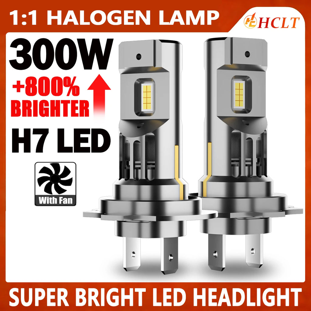 H7 LED Headlight Canbus Bulb Super Bright 1:1 Mini Size Led Lights for Car Upgrade Spotlig