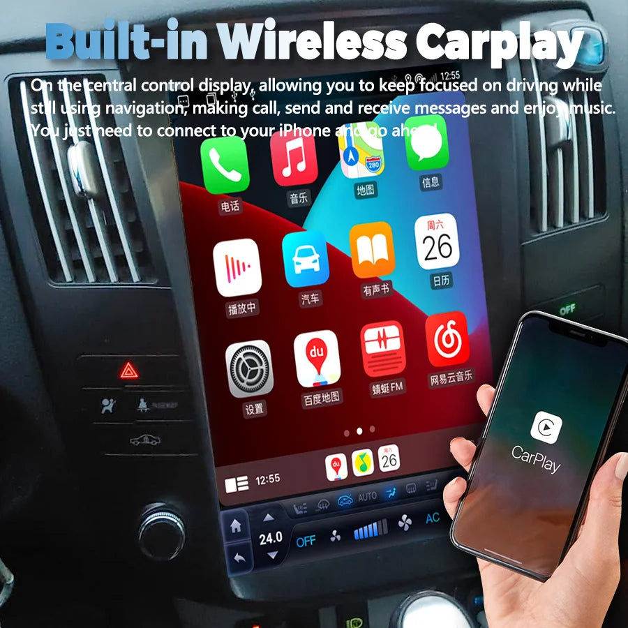 Black Color Android Car Multimedia Video Player For Lexus RX330 2004 RX350 2007 Toyota Har