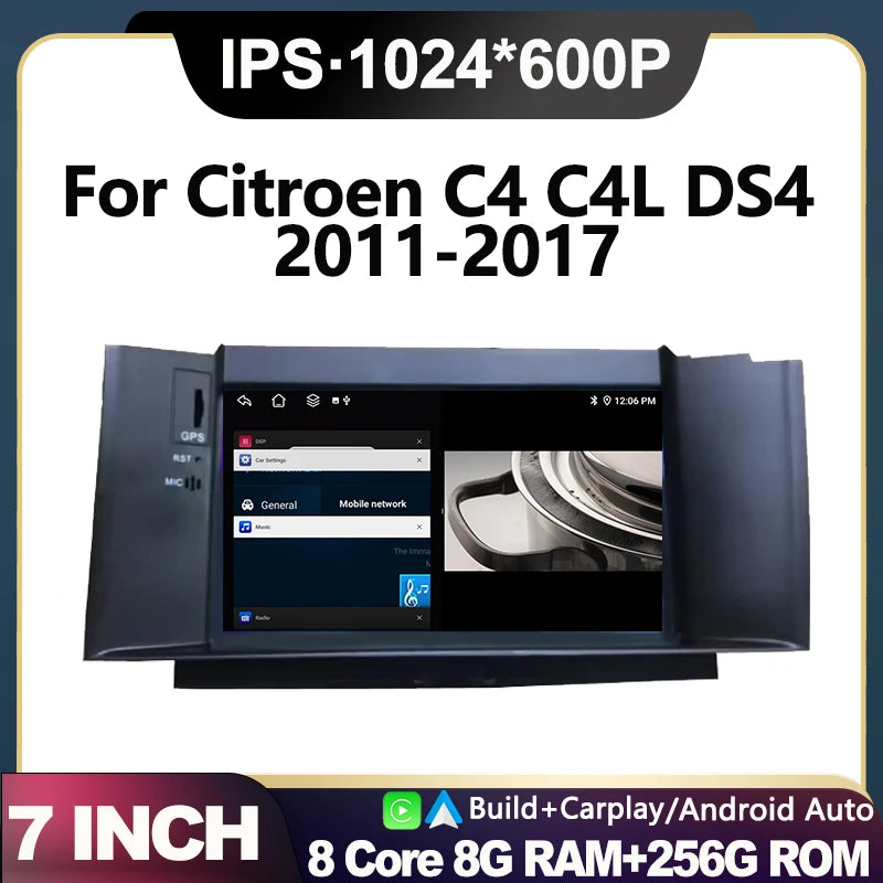 Android GPS Navigation Stereo Car Radio For Citroen C4 C4L DS4 2011-2017 Video Multimedia  | AUTOKITSHOP