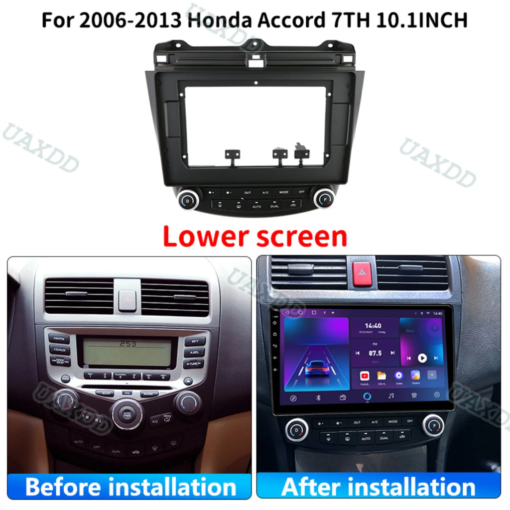 2 Din Car DVD Radio Android Fascia Multimedia for Honda 2004-2007 Accord 9 10.1 Inch Video