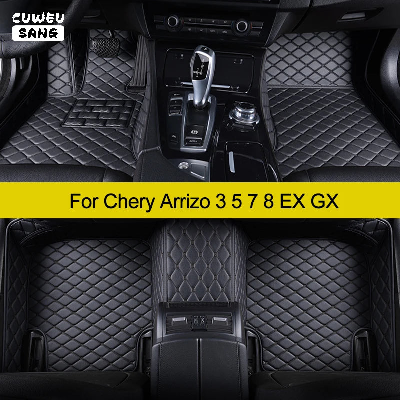 CUWEUSANG Custom Car Floor Mats For Chery Arrizo 3 5 7 8 EX GX Auto Carpets Foot Coche Acc | AUTOKITSHOP