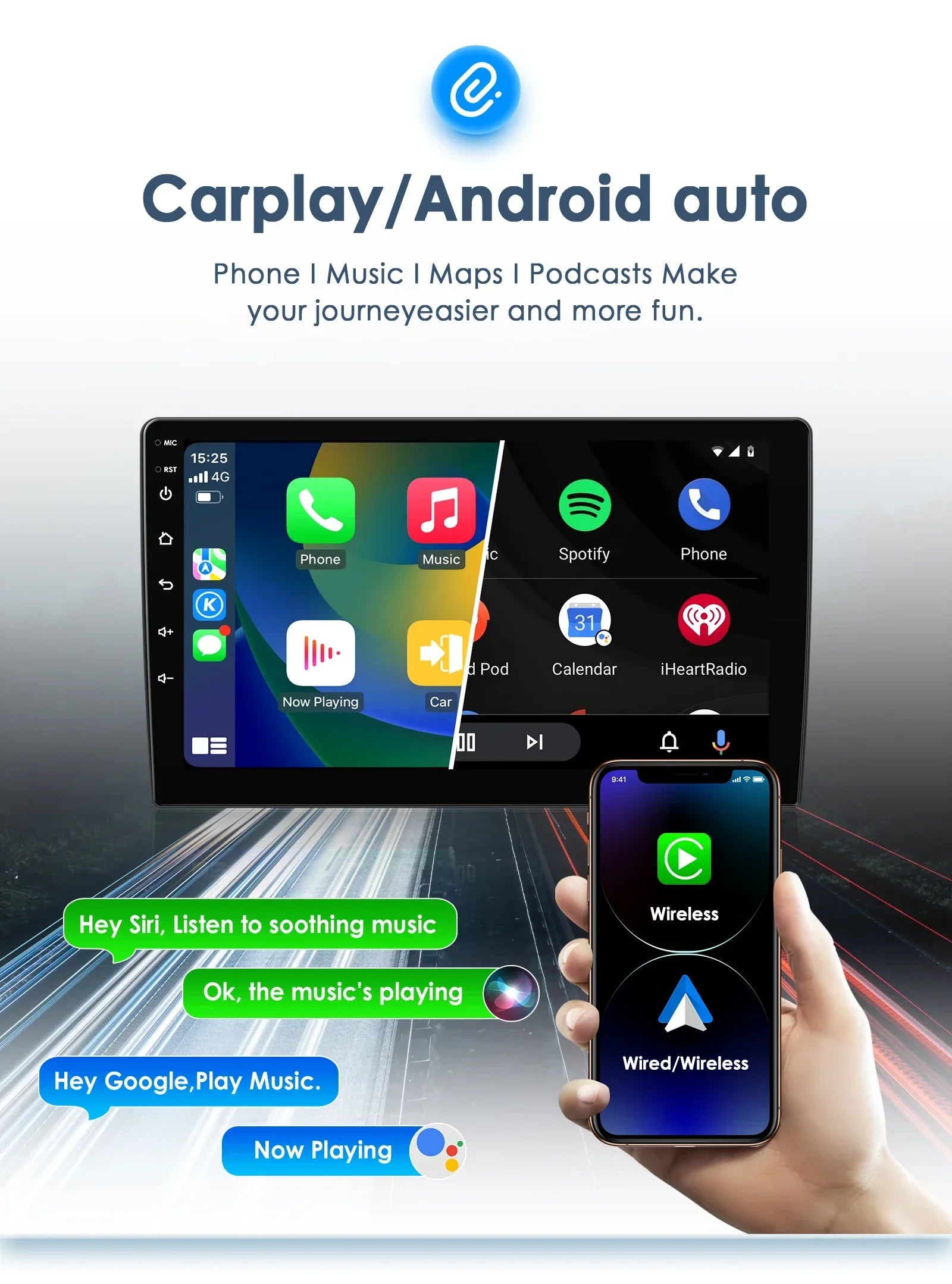 8Core Carplay Android 13 Auto Car radio for Ford Fiesta 2009 - 2017 Multimedia player GPS