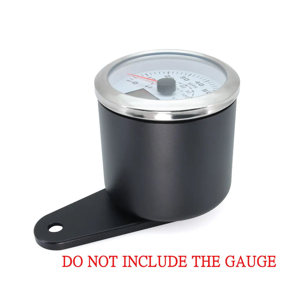1 Piece 85mm Universal Single Hole Car Gauge Holder Mount Holder Pillar Pod Bracket Aluminum Bla - Automotive LED Light