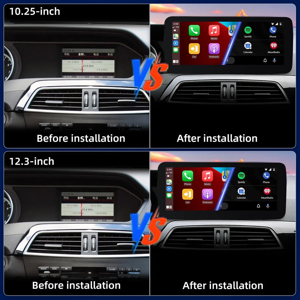 LED Interior Light Kit for Mercedes CClass S204 W204 - Canbus Error-Free Interior Bulbs