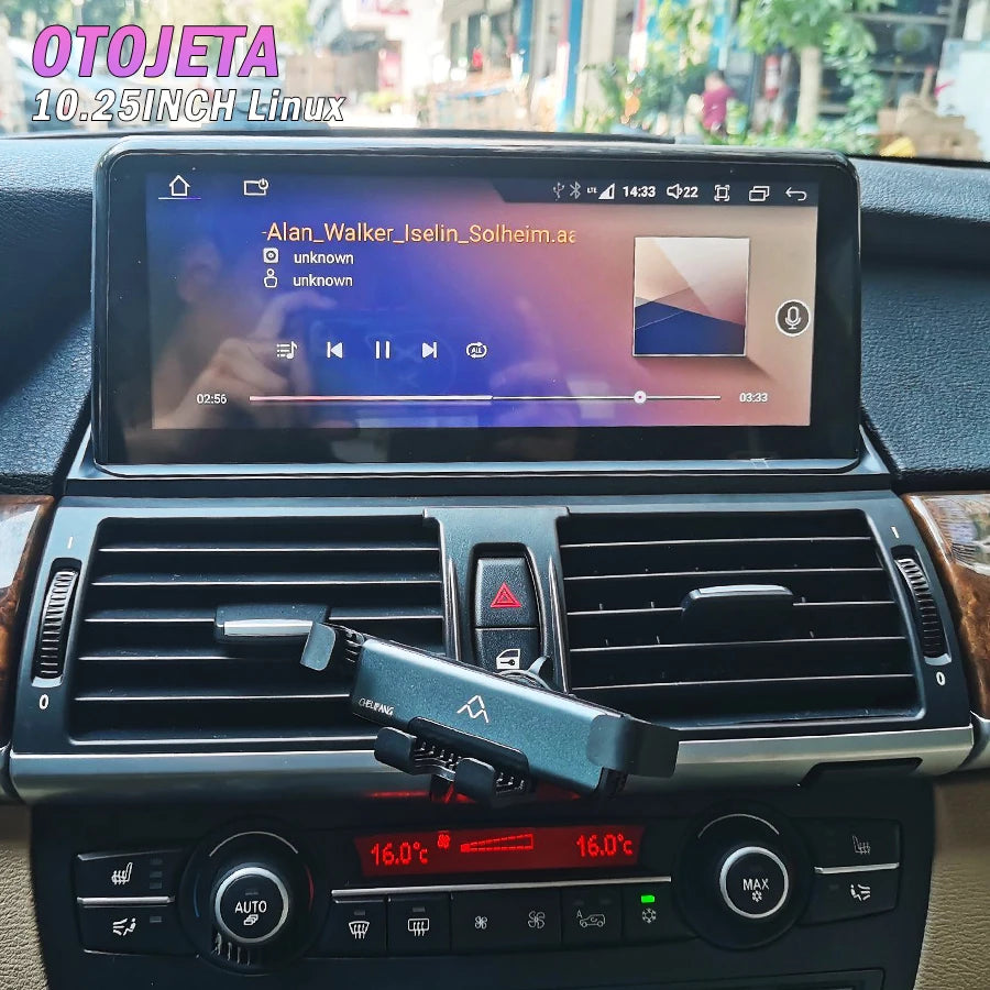 10.25inch For BMW X5 X6 E70 E71 2008-2013 Carplay Android Auto Screen Car Video Vi Link Re