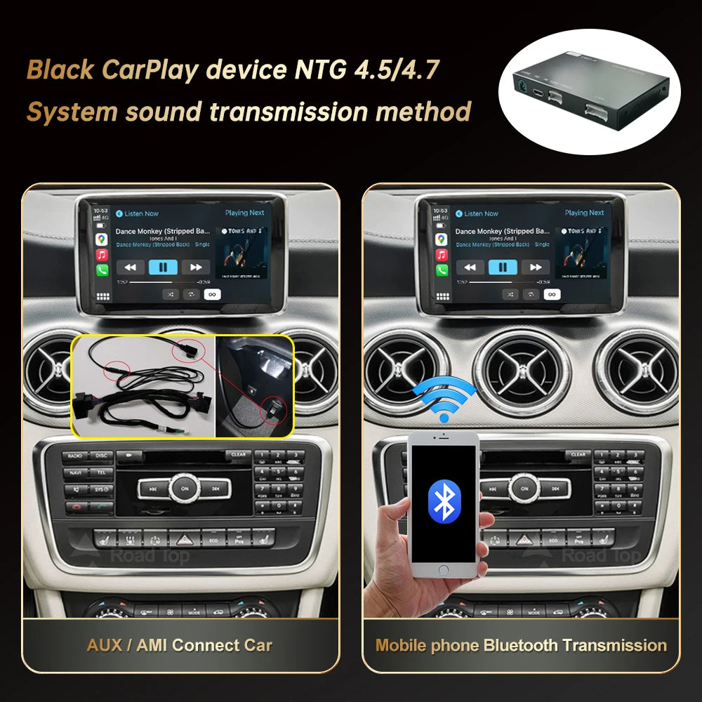 Wireless CarPlay for Mercedes Benz A Class W176 B W246 CLA GLA C-CLass W204 E-Class W212 C