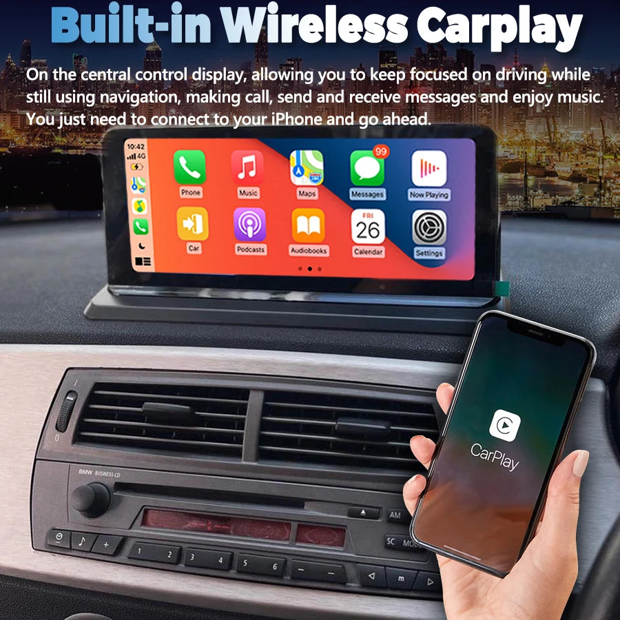 For BMW Z4 E85 E89 2002-2009 10.25" Android 13 Car Auto Multimedia GPS Navi Video Player Q