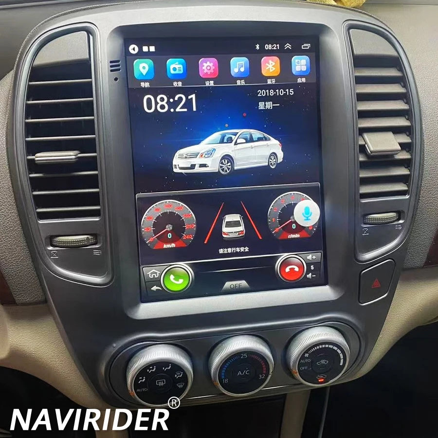 Car Multimedia Video Vertical Screen 9.7'' Car Radio DSP For Nissan Bluebird Sylphy G11 20