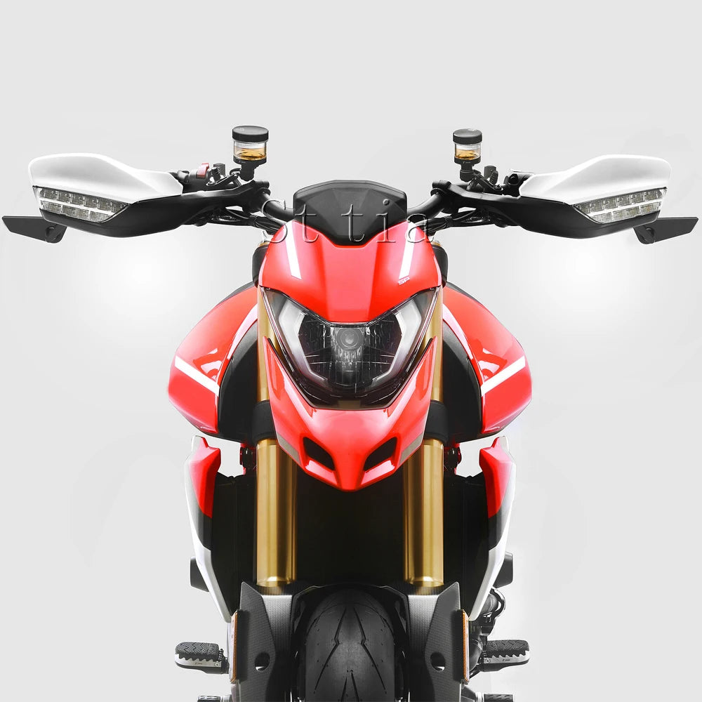 Motorcycle Side Anti-Glare Rearview Mirror HYPERMOTARD 950 SP RVE Handle Bar End Mirrors For Duc - Automotive LED Light