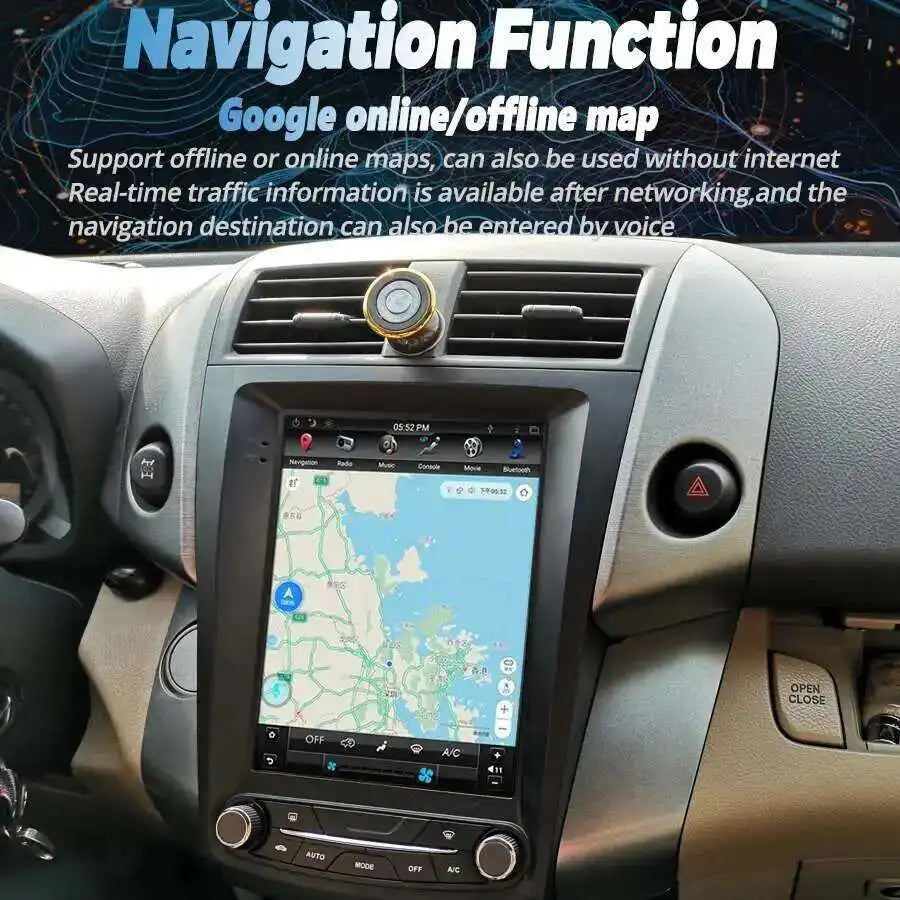Android 15 Navigation CARPLAY Stereo 10.4inch Screen For Toyota RAV4 2008-2012 GPS Car Rad | AUTOKITSHOP