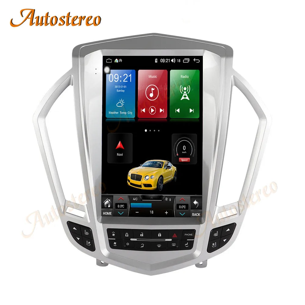 Android14 Carplay For Cadillac SRX 2008-2012 Tesla Screen Car GPS Navigation HeadUnit Mult