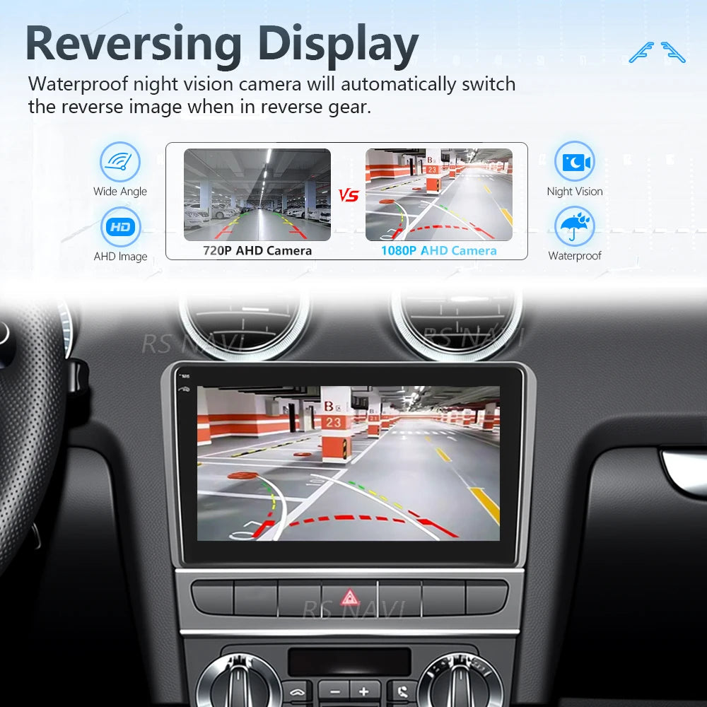 Plug and Play Android 16 Carplay Auto GPS Navigation Radio Multimedia Player For Audi A3 8
