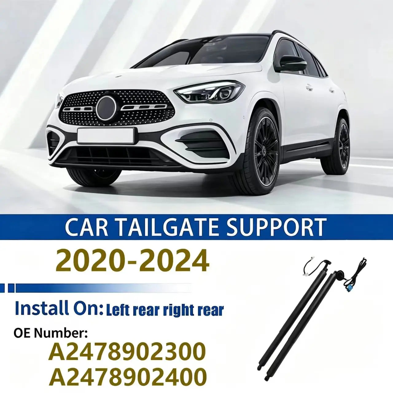 For 2020-2024 Mercedes-Benz GLA H247 Tailgate Support Rod Rear Tailgate Strut Electric Sup | AUTOKITSHOP