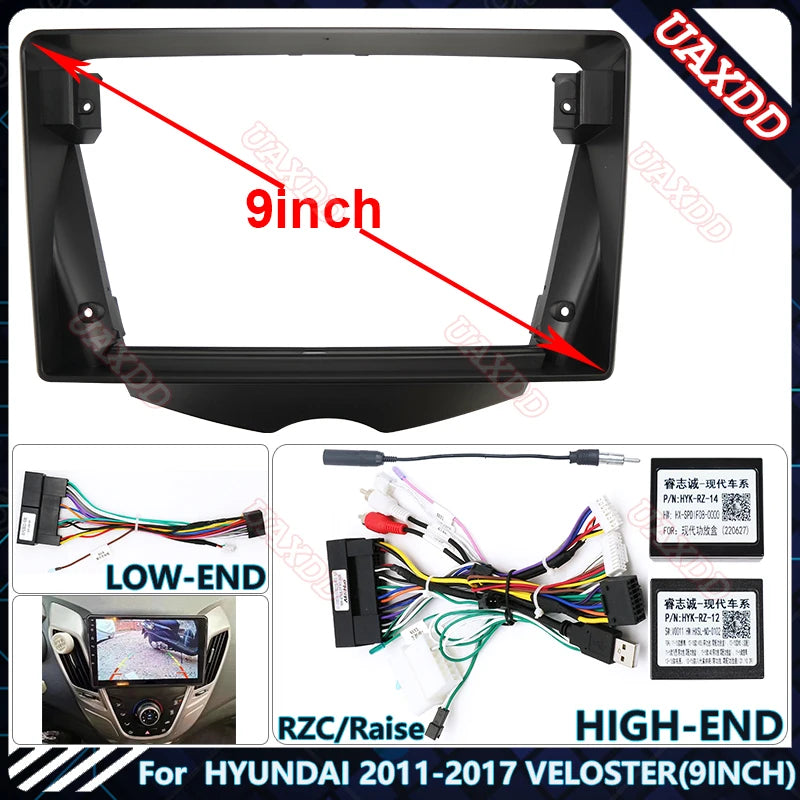 For HYUNDAI 2011-2017 VELOSTER 9INCH Car Radio Android Stereo Audio Screen Multimedia Vide