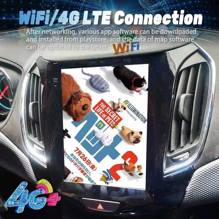 10.4inch Car Multimedia Video Player HU GPS Screen For Chevrolet Cruze LTZ 2015-2017 Carpl