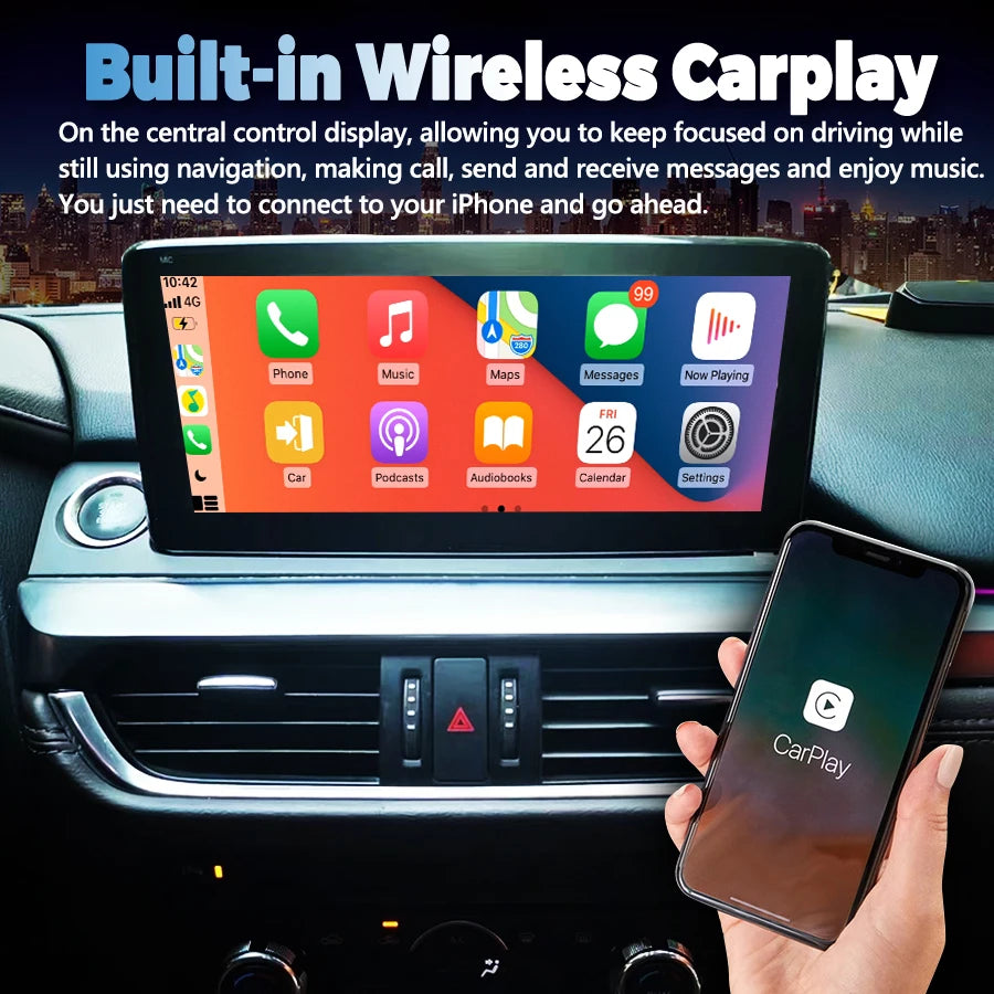 10.25'' Qled Screen Car Radio Android 14 GPS Video Player For Mazda 6 Atenza 2016-2019 Sup | AUTOKITSHOP