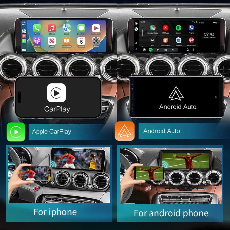 For Mercedes Benz GT R 2019 Wireless CarPlay Android Auto Decoder with Mirror Link AirPlay