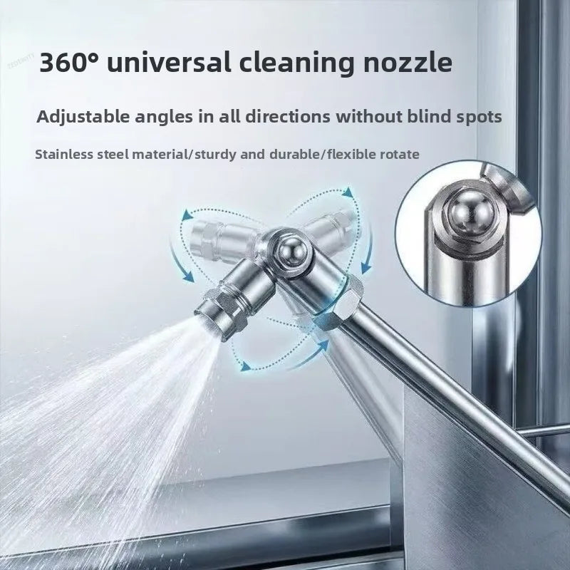 Universal High Pressure Car Wash Gun with 1/4 Quick Plug, Rotating Spray Nozzle Extension Pole f - Automotive LED Light