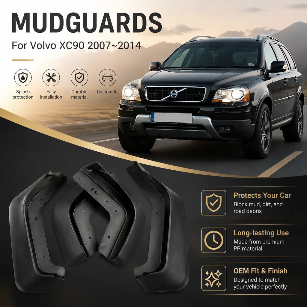 For VOLVO XC90 2007-2014 Mudflaps 2008 2009 2010 2011 2012 2013 Front Rear Car Mud Flaps S | AUTOKITSHOP