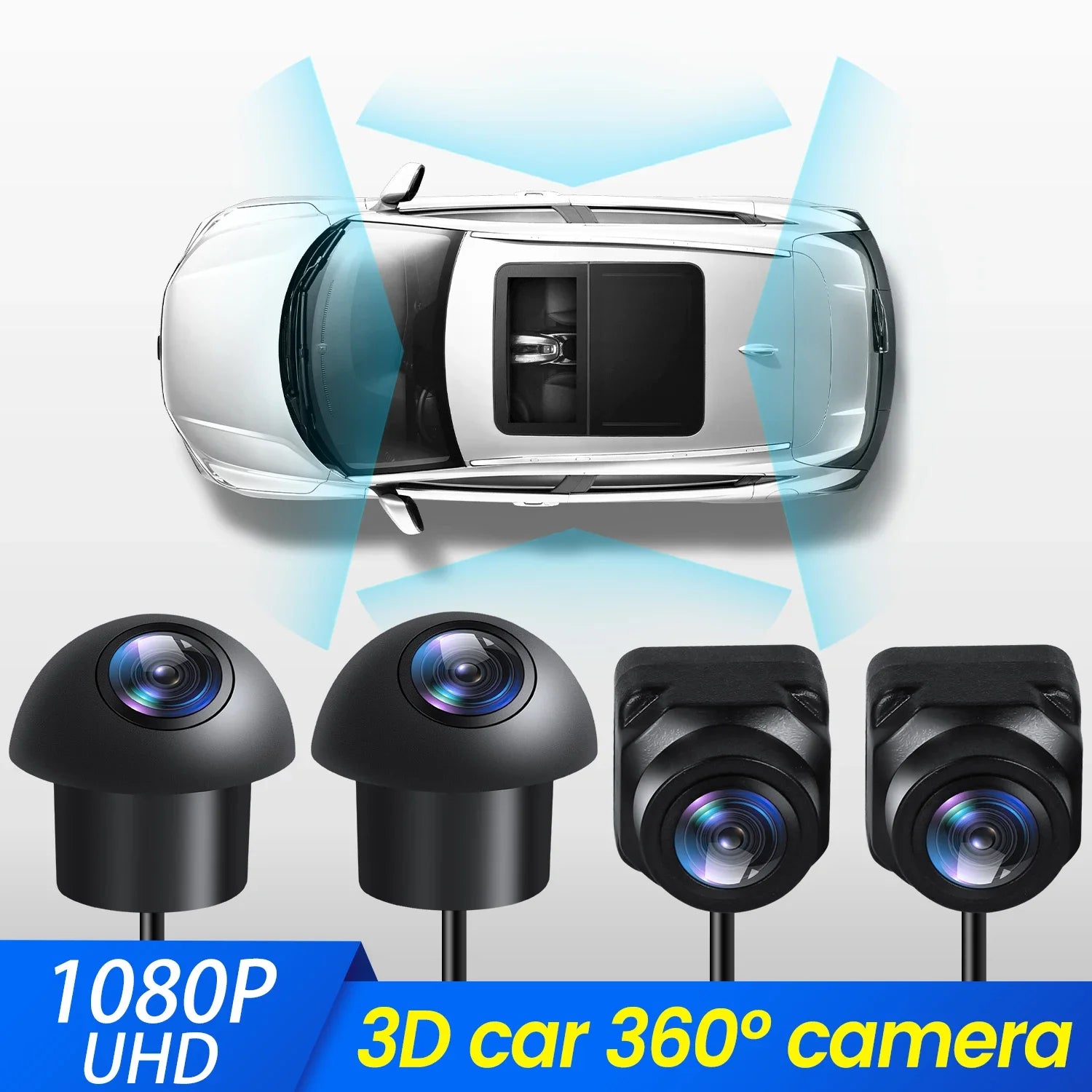 1080P UHD Bird View 360° Camera for Car Radio Multimedia Player HD Rear / Front / Left / R | AUTOKITSHOP