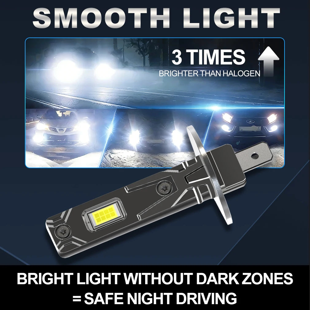 XSTORM H1 LED Lights Bulbs H4 H7 Headlight LED Lights for Car Canbus No Error 50W 20000LM