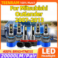 60000LM Canbus LED Headlight Bulbs 360W Car Lamp 12V Turbo Fog Light For Mitsubishi Outlan