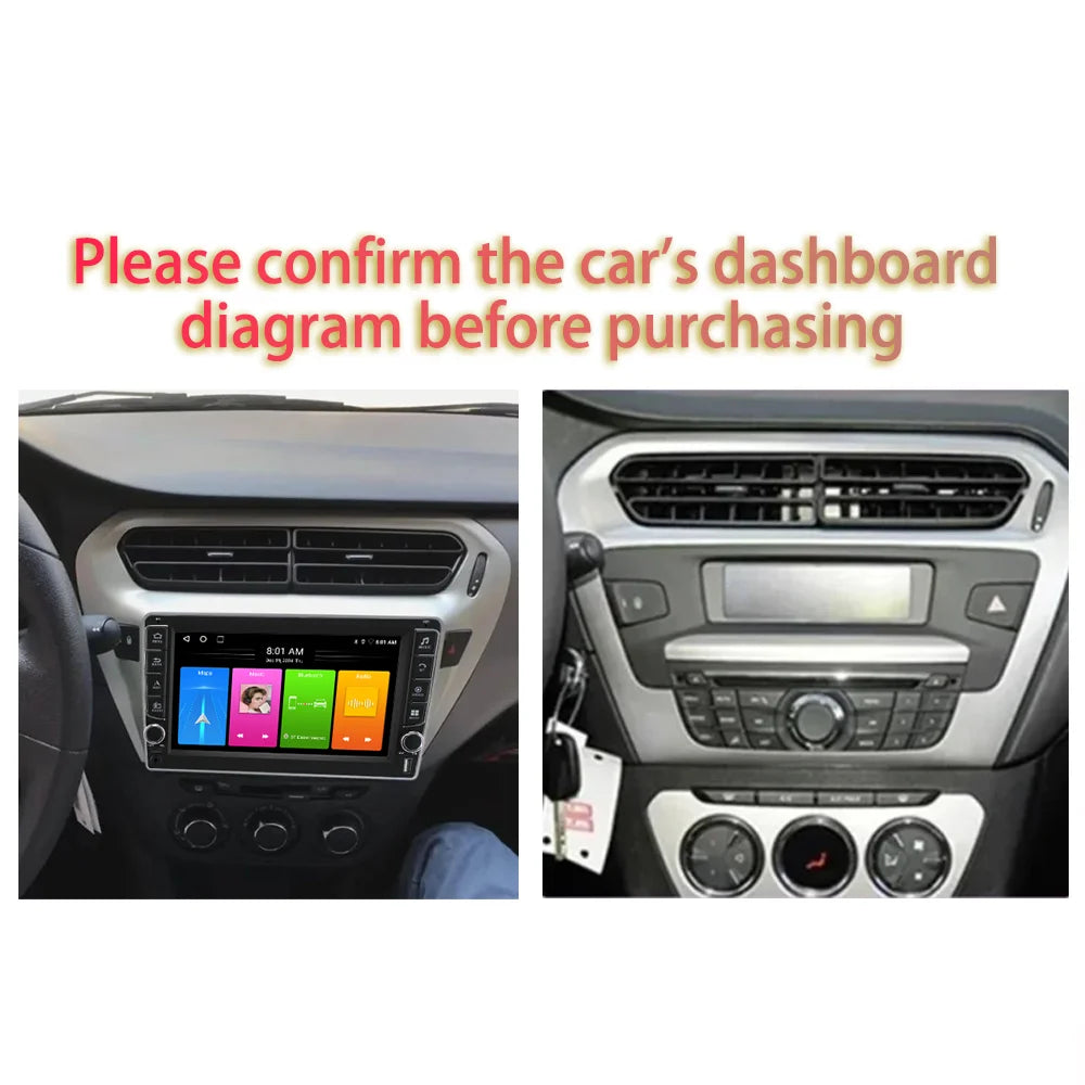 Android15 Carplay Car Radio Multimedia For Peugeot 301/Citroen C-Elysee 2013-2018 Head Uni | AUTOKITSHOP