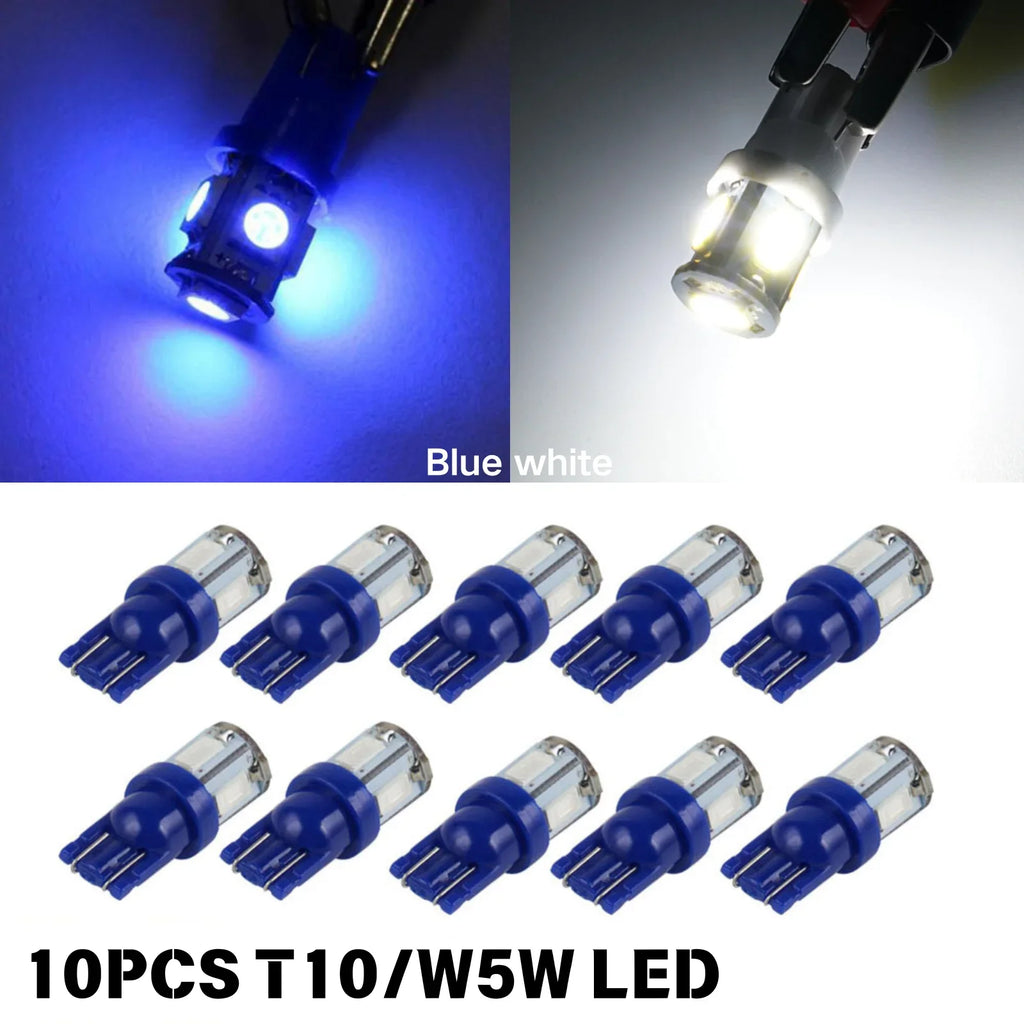 T10 W5W LED Bulbs 158 192 194 168 5630 SMD Car Interior Lights Auto Dashboard Instrument P