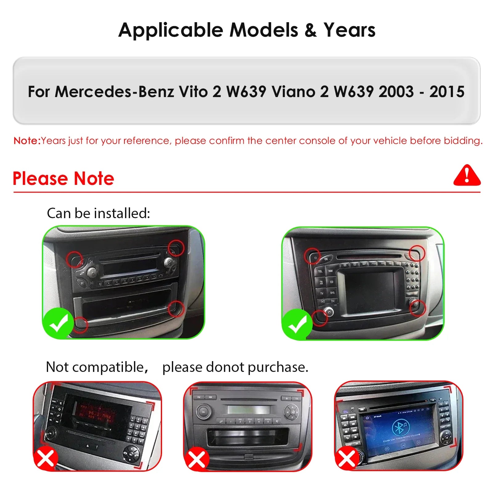BySnapdragon 6115 Car radio for Mercedes-Benz W639 Vito 2 Viano 2 2003-2015 Carplay Androi