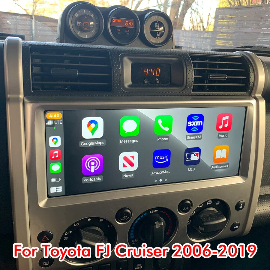 12.3inch Android 14 Screen For Toyota FJ Cruiser 2006-2019 Carplay GPS Car Radio Multimedi
