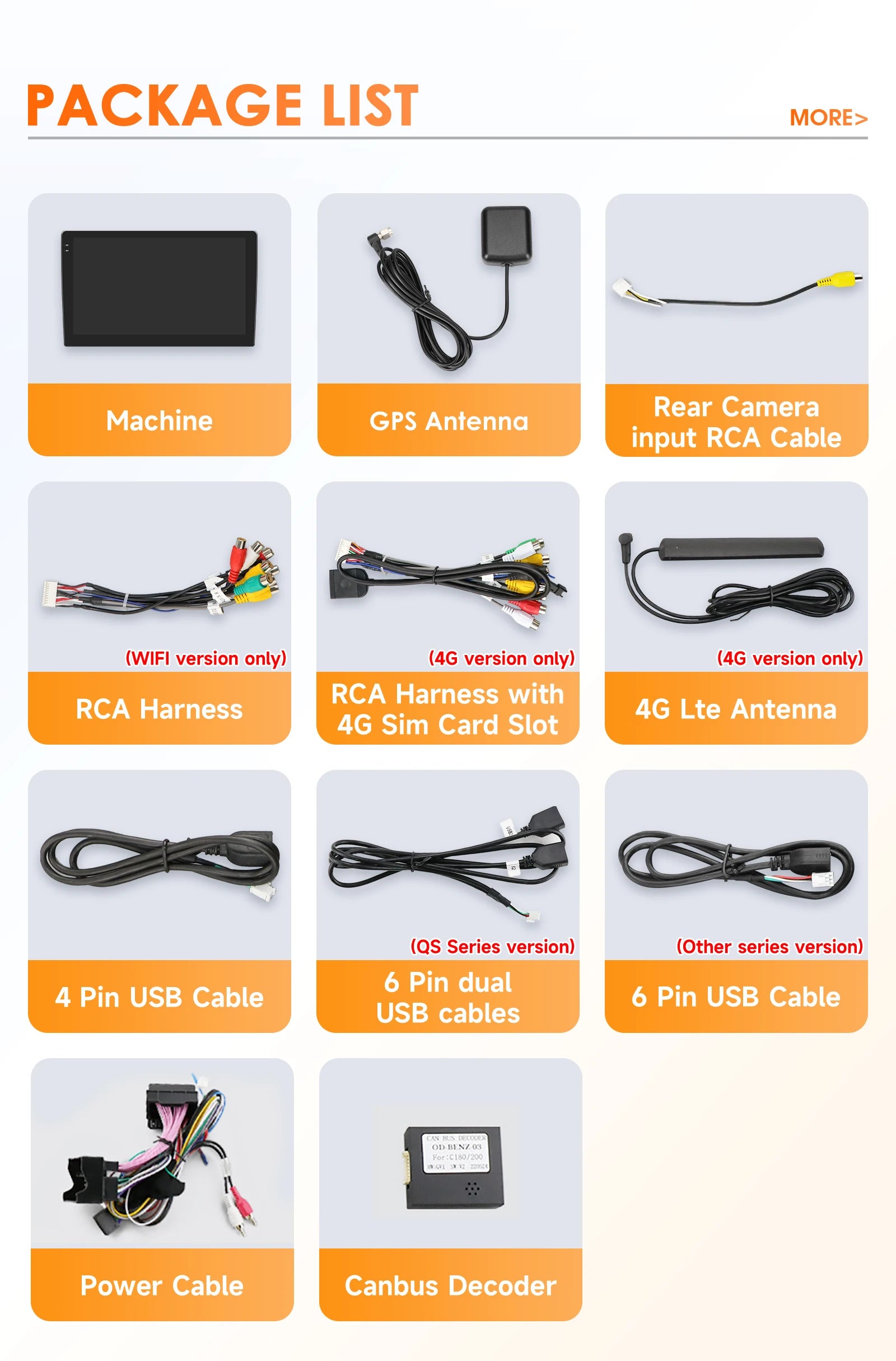 8-Core BySnapdragon 6115 by Qualcomm Car radio For Mercedes Benz C Class W204 S204 2007-20