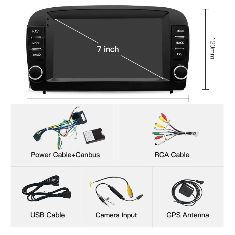 SZLELV For Mercedes Benz SL R230 SL350 SL500 Carplay Video Player Autoradio Car Radio Andr