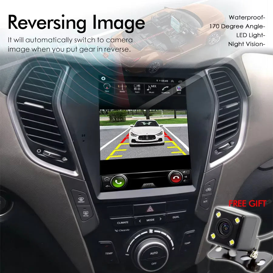 256GB Multimedia Player Android 15 DVD Screen For Hyundai Santa Fe IX45 2012-2017 Car Radi | AUTOKITSHOP