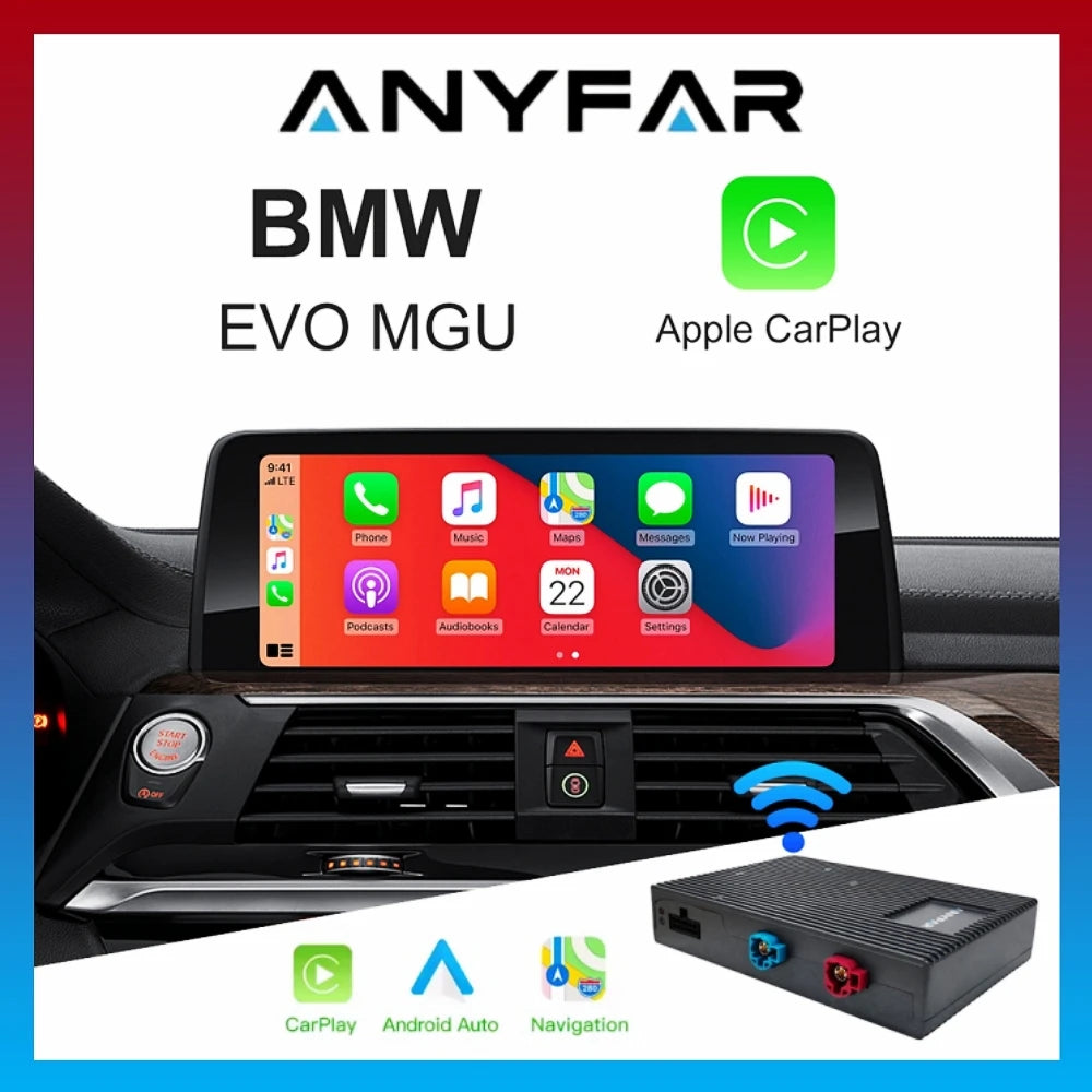 Wireless CarPlay Android Auto For BMW 1 2 3 4 5 6 7 Series F10 F11 F07 F01 F02 F03 F04 EVO | AUTOKITSHOP