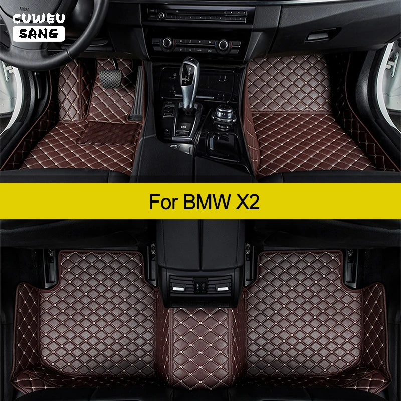 CUWEUSANG Custom Car Floor Mats For BMW X2 F39 Auto Carpets Foot Coche Accessorie | AUTOKITSHOP