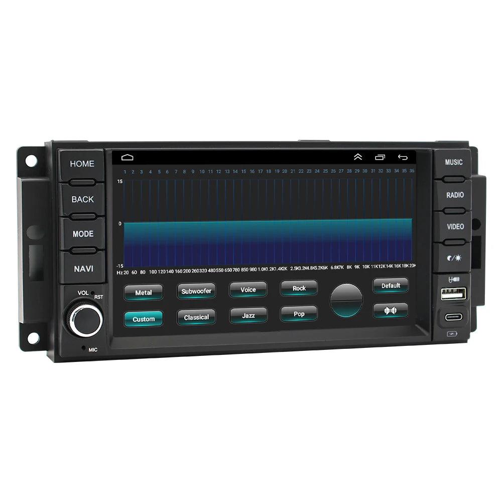7" Car Radio GPS for Jeep Commander Compass Grand Cherokee 2005-2011 - Wireless CarPlay Android Auto Bluetooth Steering