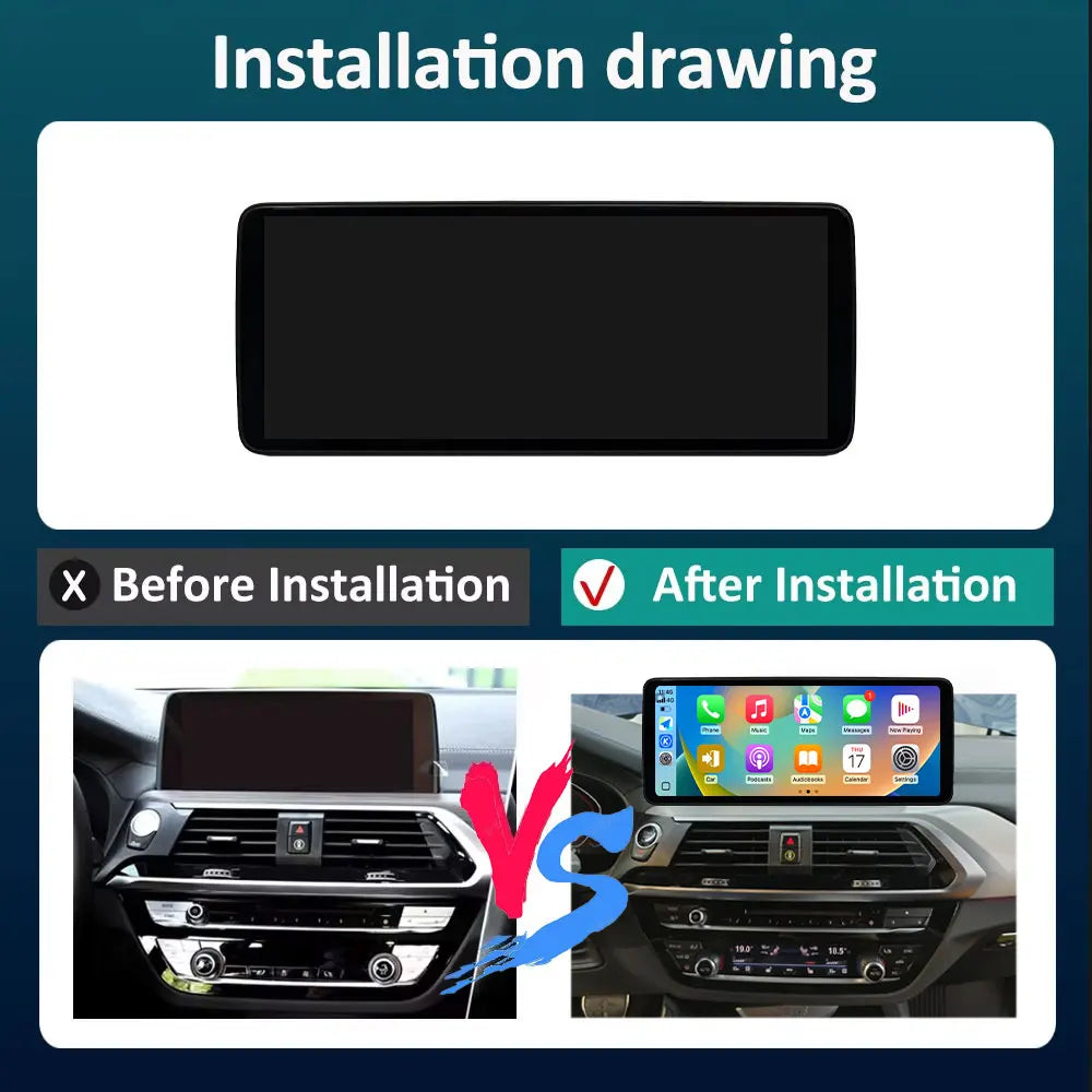 Car Video Multimedia Player 12.3 inch for BMW X3 G01 X4 G02 2018 - 2020 EVO System Android
