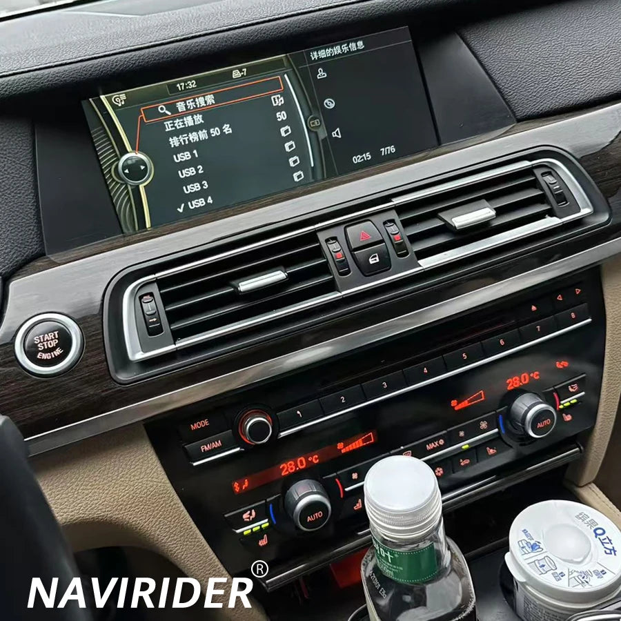 Car Radio Stereo For BMW 7 Series F01 F02 2011 - 2017 CIC NBT System Auto Qled Screen Andr