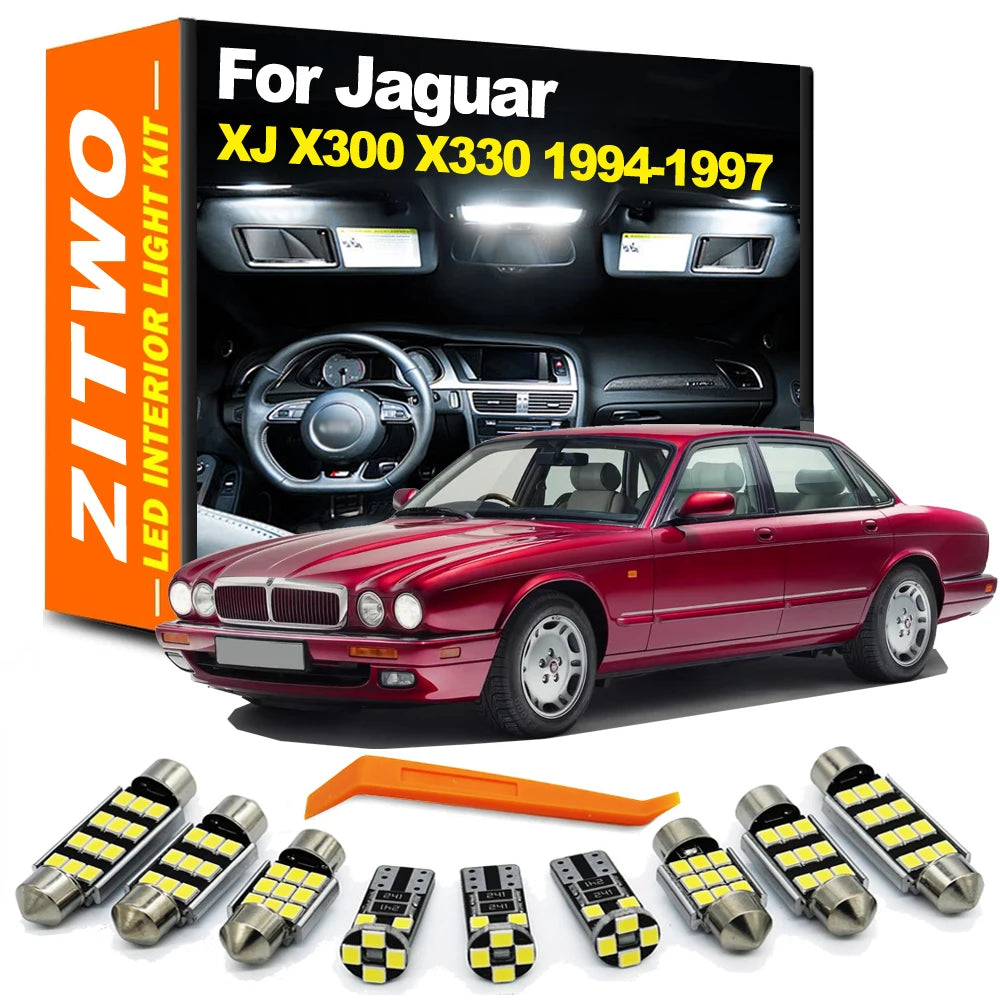 ZITWO 21Pcs Canbus LED Interior Light Kit For Jaguar XJ X300 X330 XJ6 XJ12 XJR 1994 1995 1996 1997 Trunk Door Courtesy Bulb
