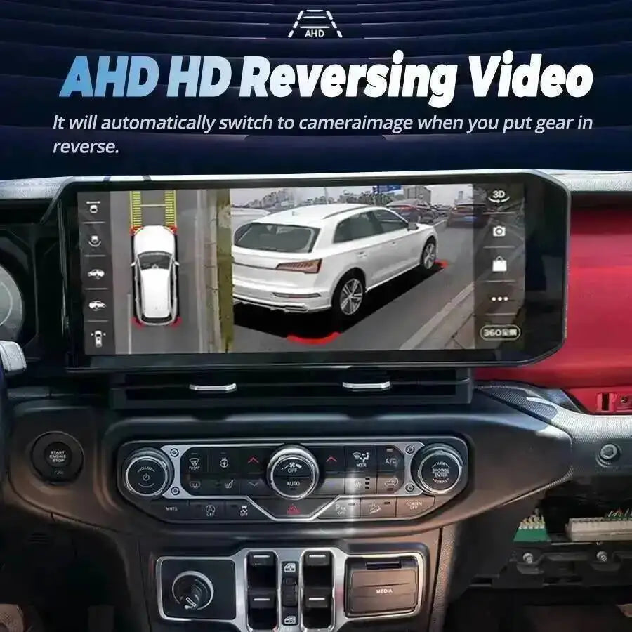 Car Radio For Jeep Wrangler 2018-2022 CarPlay Autoradio GPS DSP Navigation 15inch Android  | AUTOKITSHOP