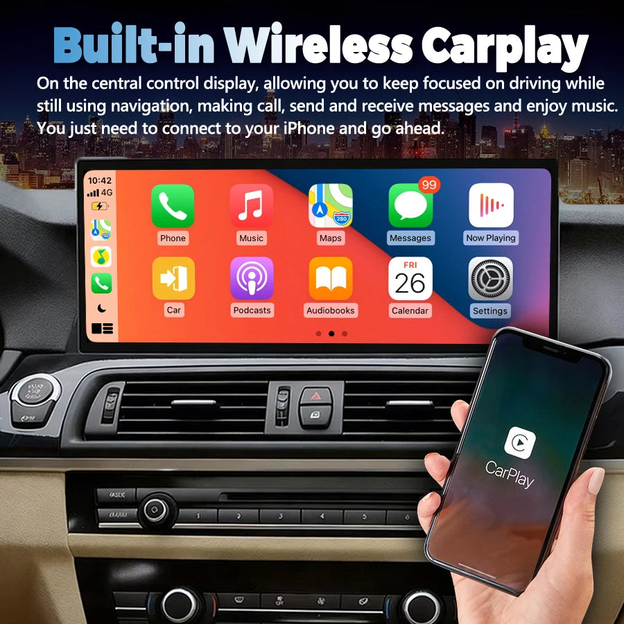 15.8" Android Car Radio For BMW 5 Series F10 F11 2013-2016 AutoRadio Multimedia Player Car