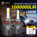 12V H7 Led Canbus Car Light H1 H8 H11 H4 Led Headlight 1300W 6000K 4300K HB3 HB4 9005 9006