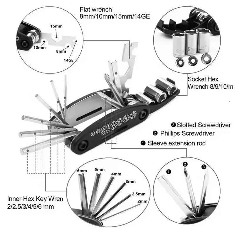Conbination Tool For Tiger 660 850 900 GT PRO Rally Explorer 1200 1200 XCA XC Accessories Repair - Automotive LED Light