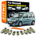 ZITWO 11Pcs LED Interior Indoor Dome Reading Light Kit For Renault Kangoo 2 II M for Renault MK2 - Canbus LED Car Light